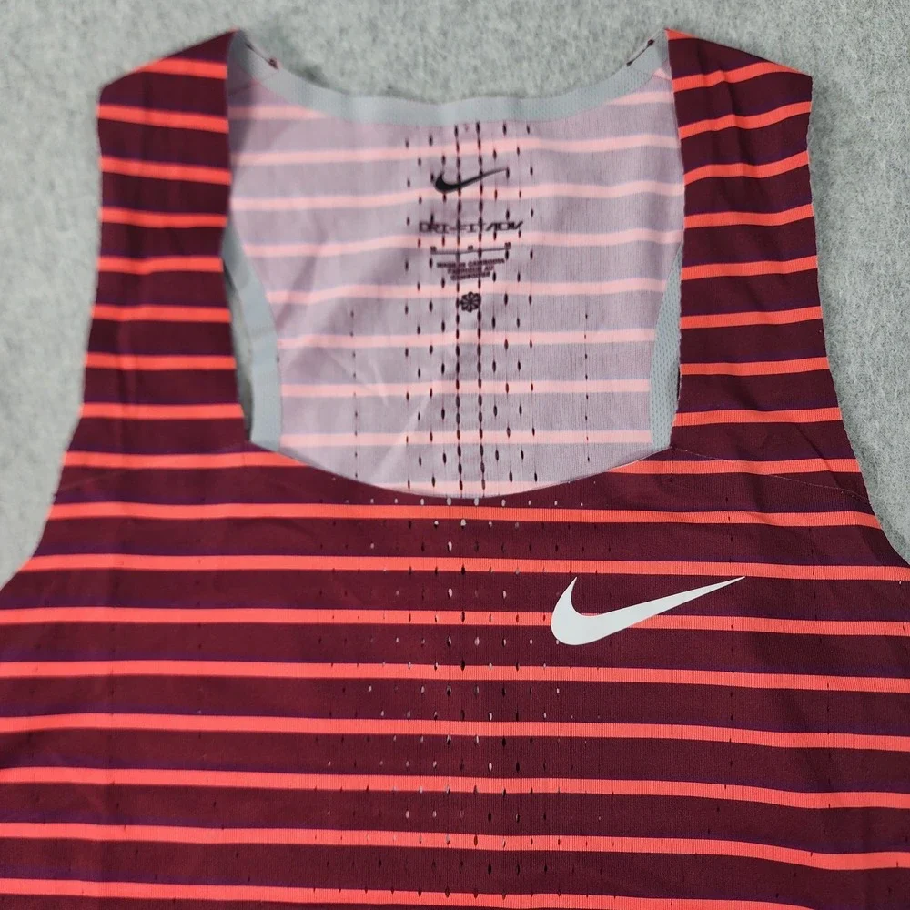 Nike DriFit ADV Aeroswift Slim Fit Running Singlet Womens‎ Medium Beetroot Red